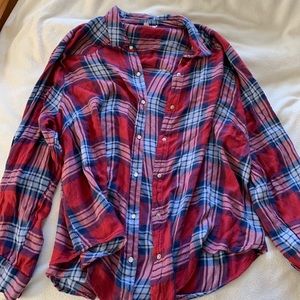 Charlotte Russe Plaid Button Up Shirt